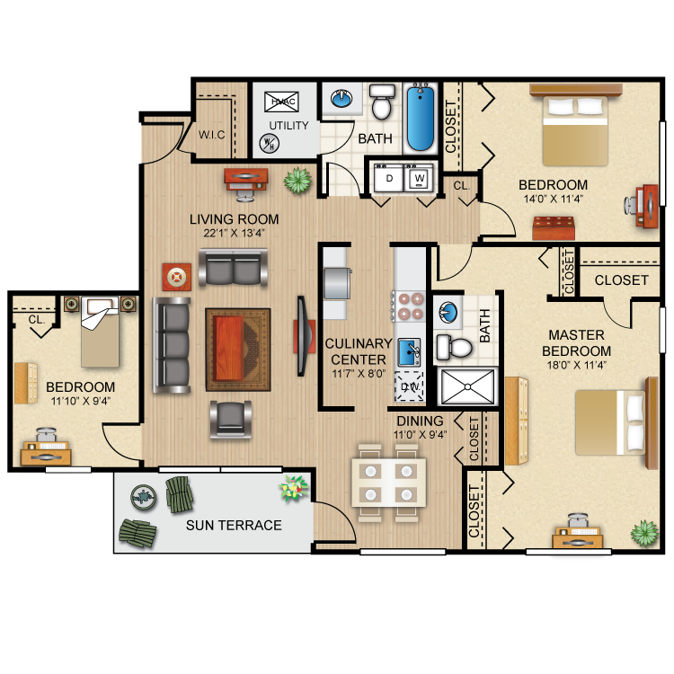 Floor plan image of The Bradford
