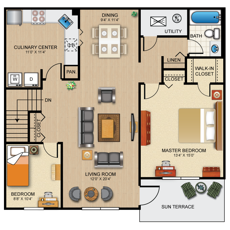 Floor plan image of The Cambridge