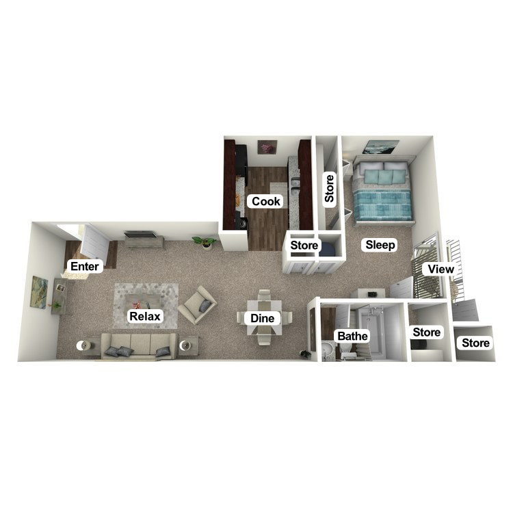 Floor plan image of The Flowering Dogwood