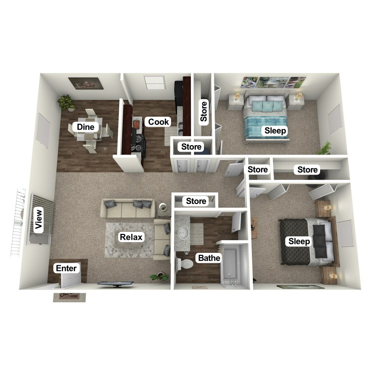 Floor plan image of The Sunburst Maple