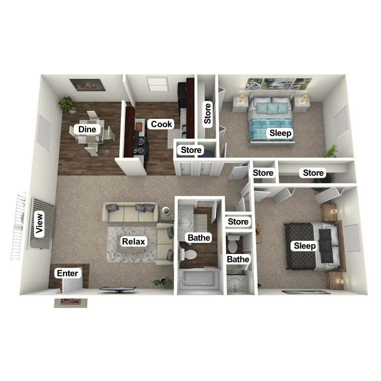 Floor plan image of The Whispering Pine