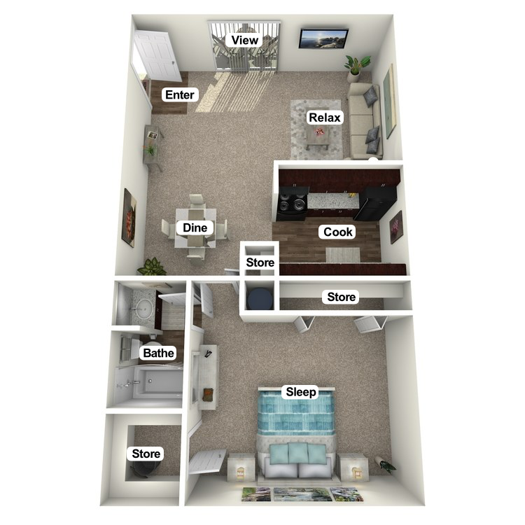 Floor plan image of The Eastern Redbud