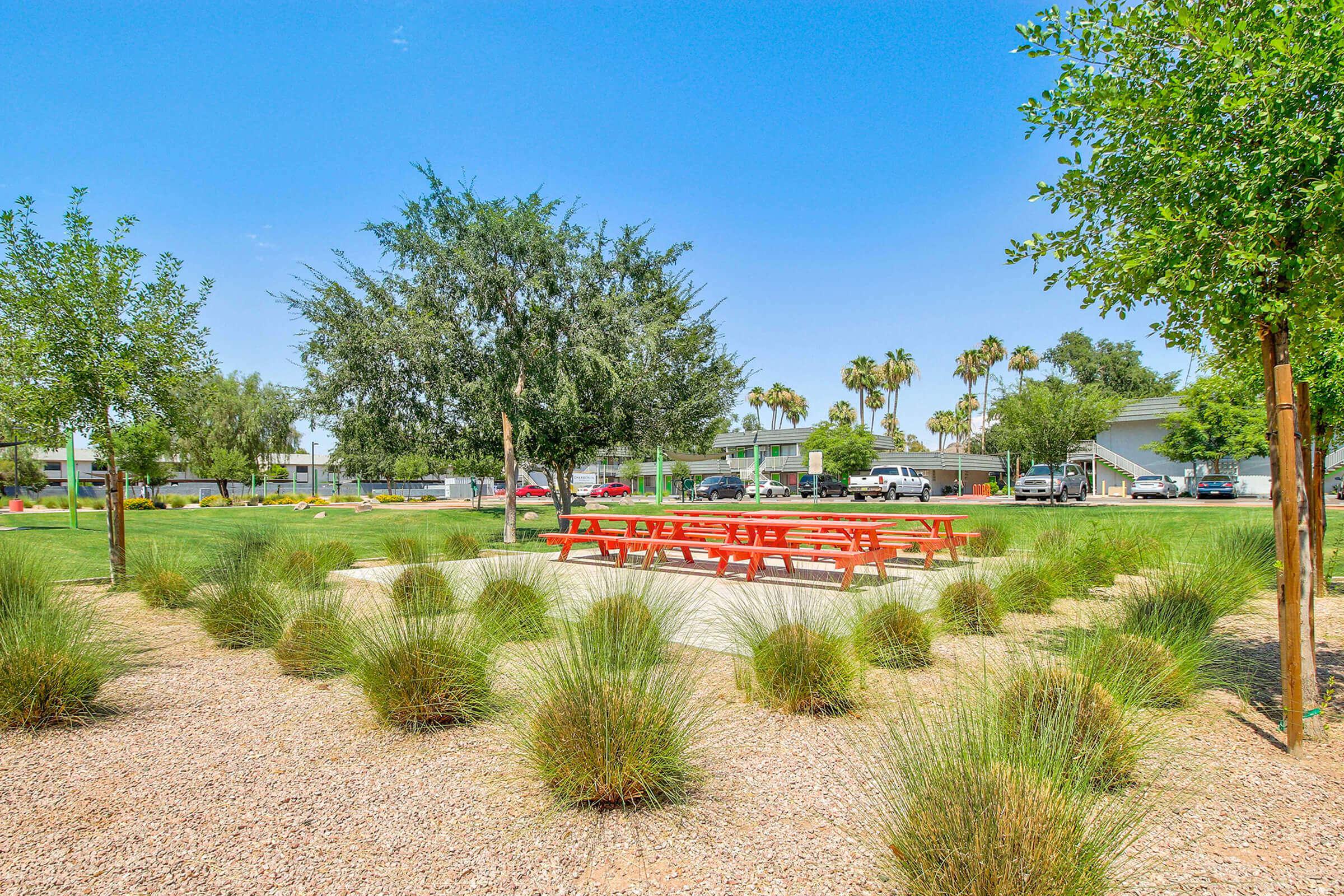 Relax in Studio 710 picnic areas.