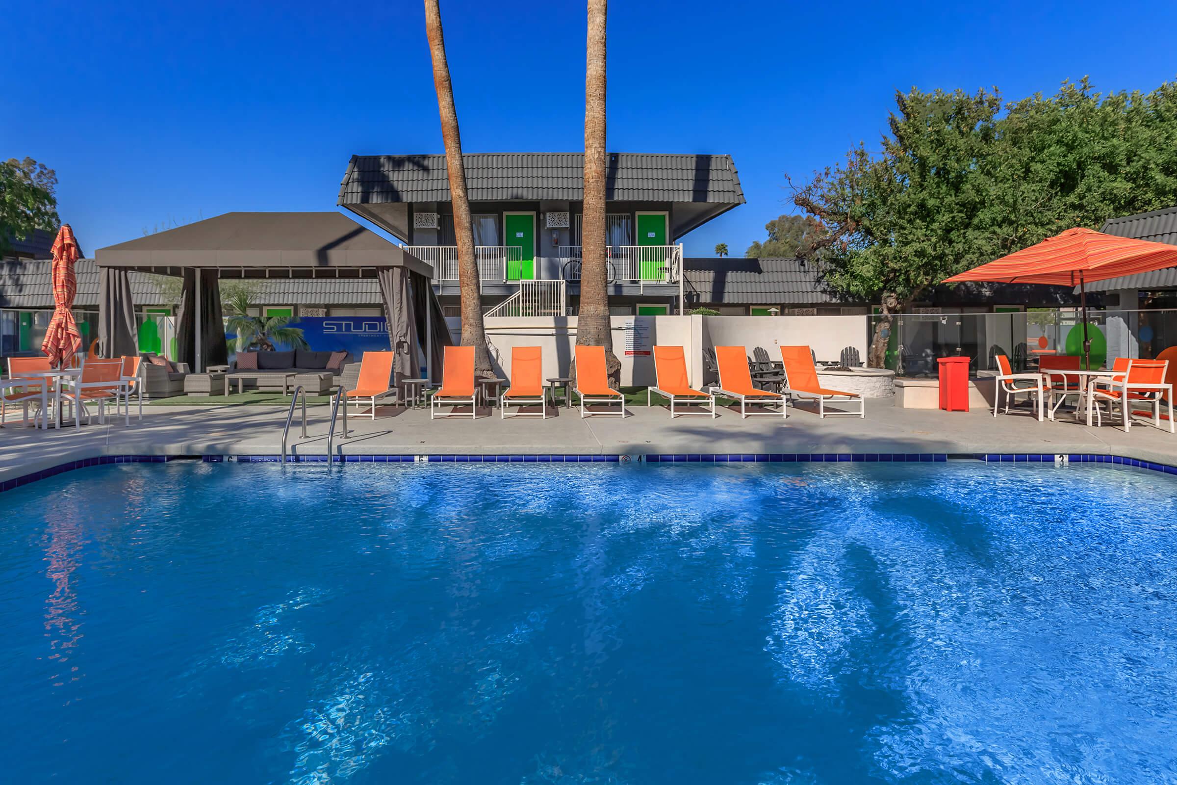 Take a dip in Studio 710s shimmering pool.