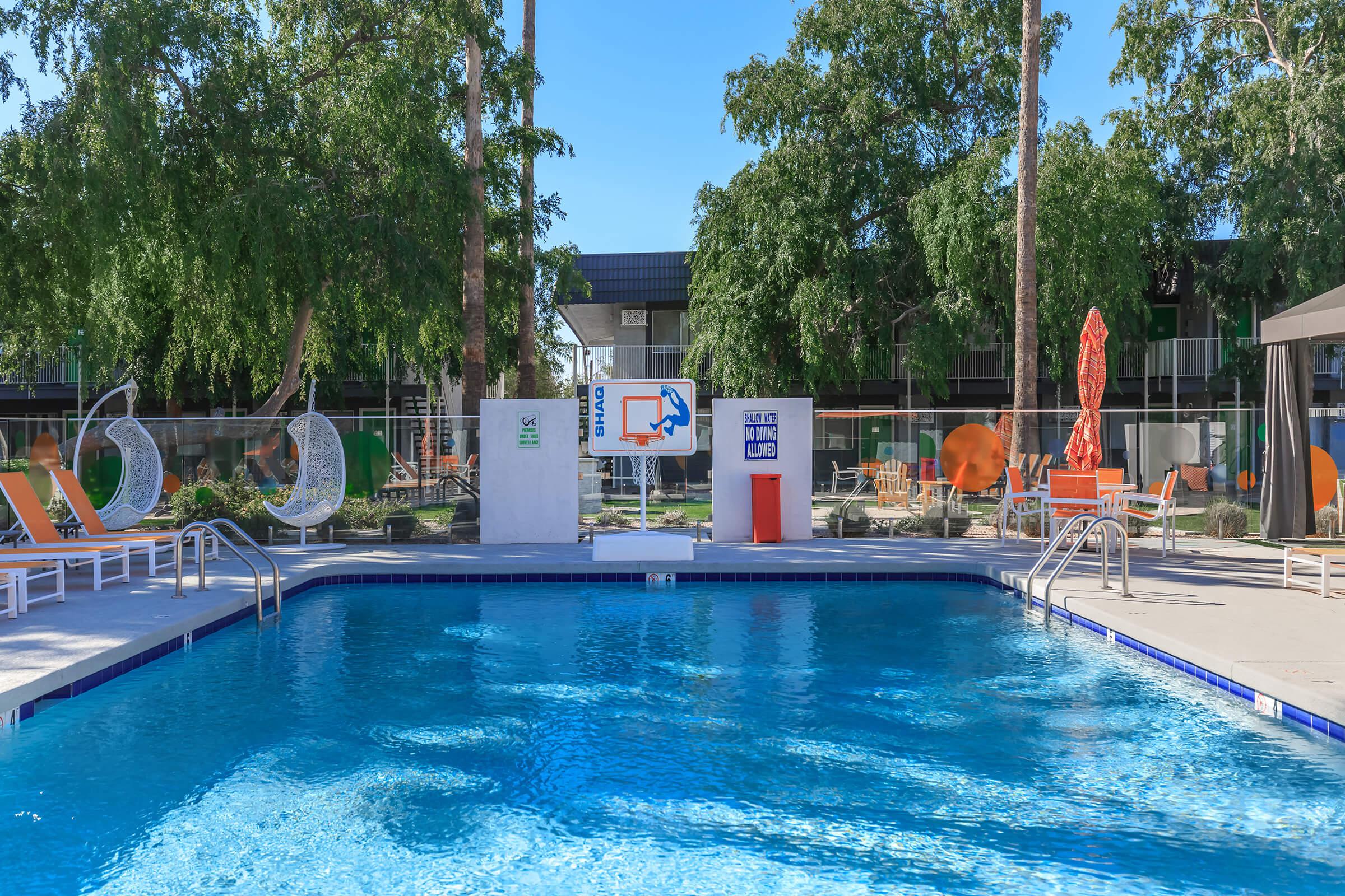 The pool at Studio 710 welcomes you.