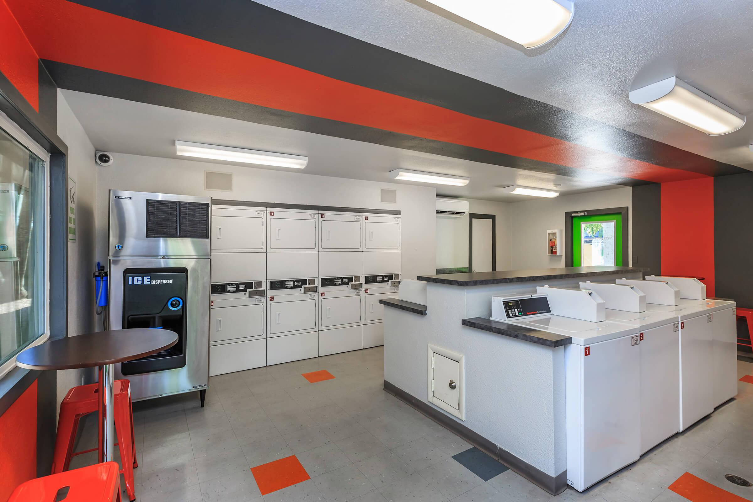 This is the laundry facility at Studio 710.