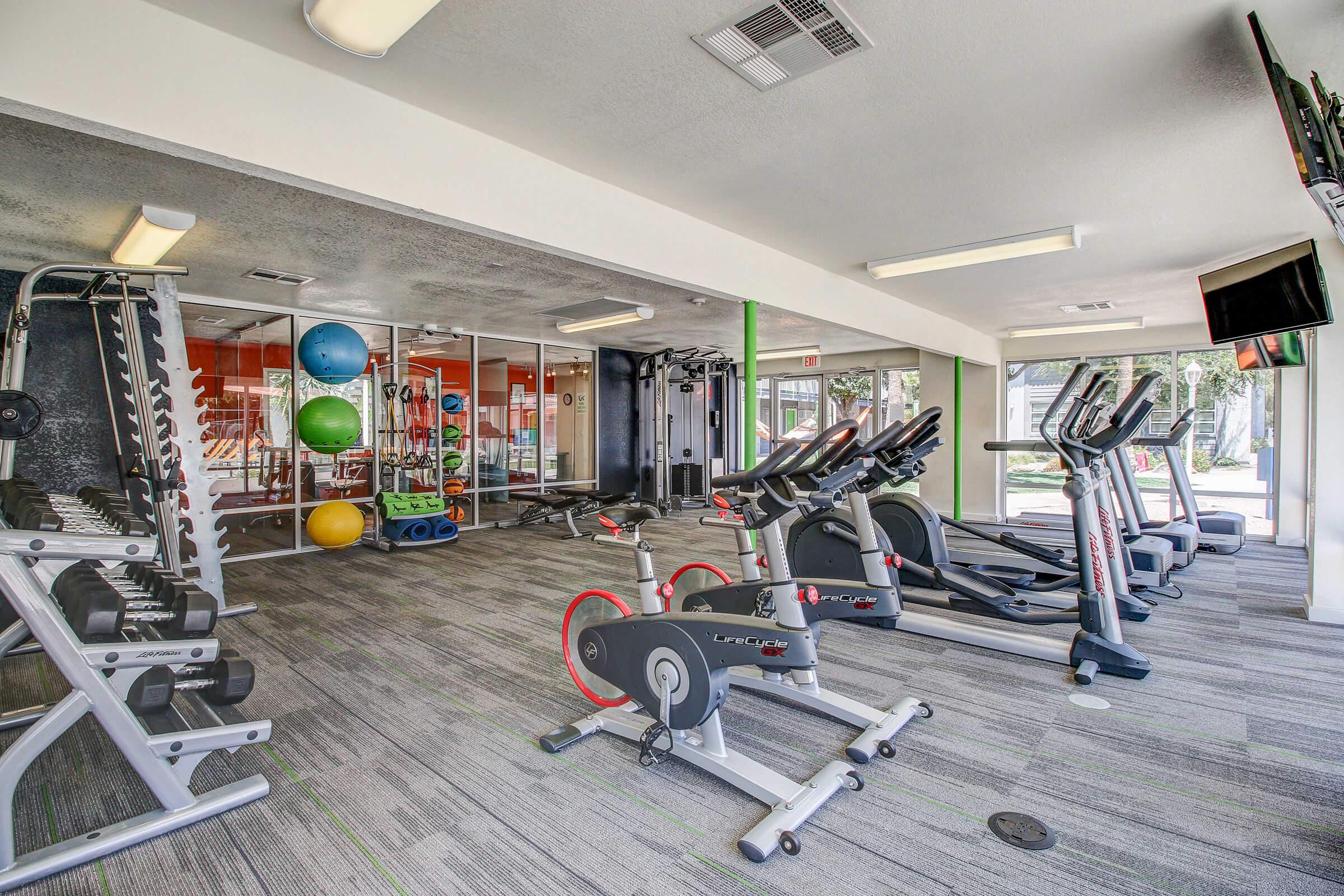 Work it out in Studio 710s fitness center.
