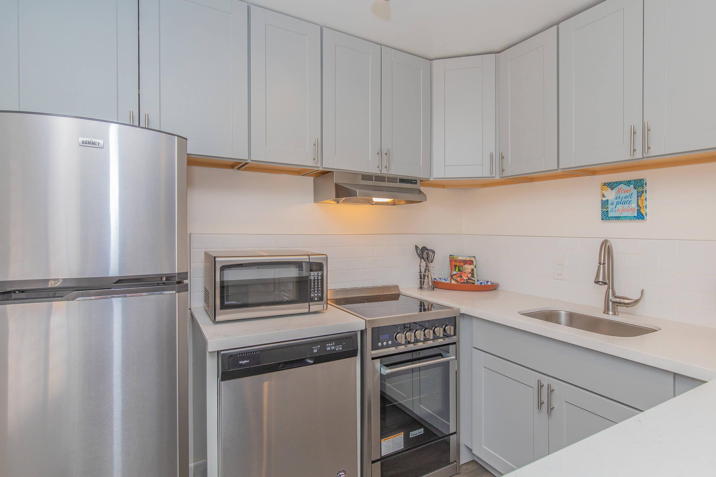 The beautiful kitchen in the Lautner floor plan at Studio 710.