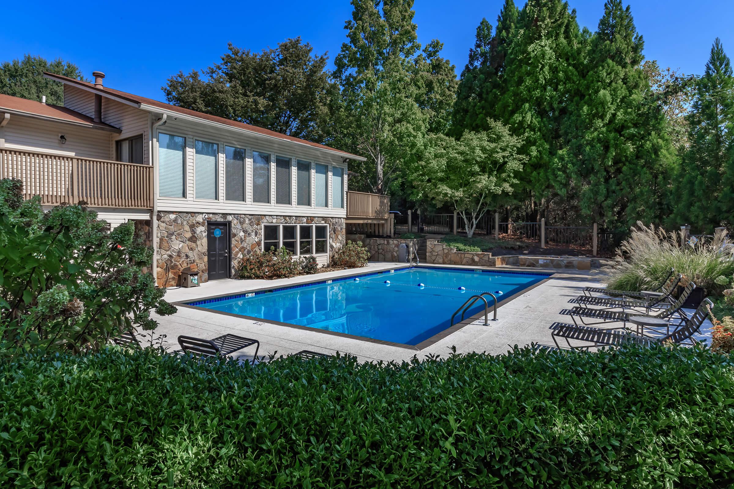 The Shimmering Swimming Pool at Laurel Ridge Apartments in Chattanooga, Tennessee