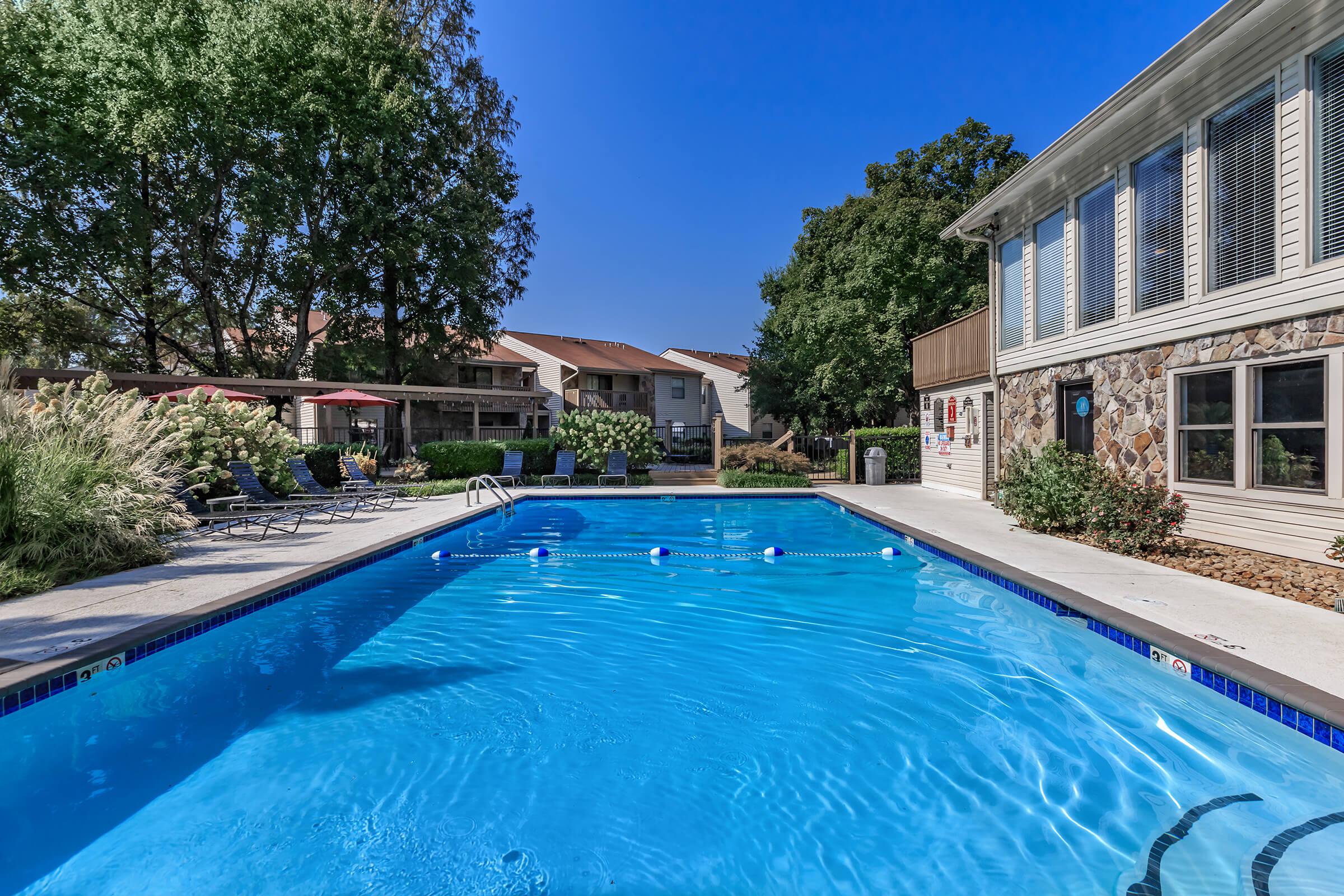 The Shimmering Swimming Pool at Laurel Ridge Apartments in Chattanooga, Tennessee