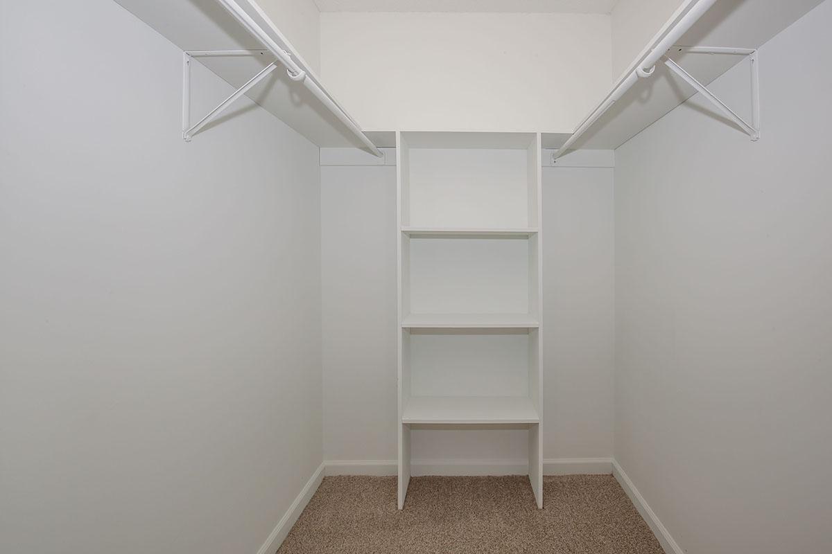 Walk-In Closet at The Dogwood at Laurel Ridge Apartments in Chattanooga, Tennessee