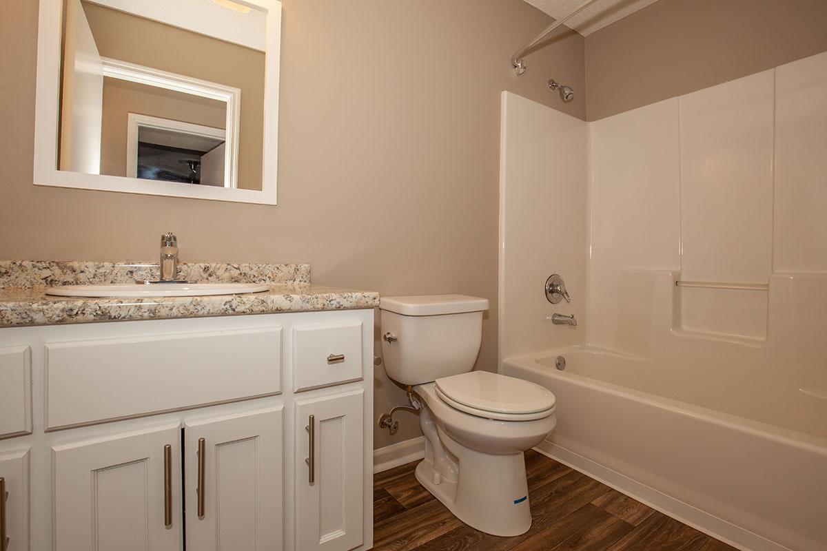 Modern Bathroom at The Dogwood at Laurel Ridge Apartments in Chattanooga, Tennessee