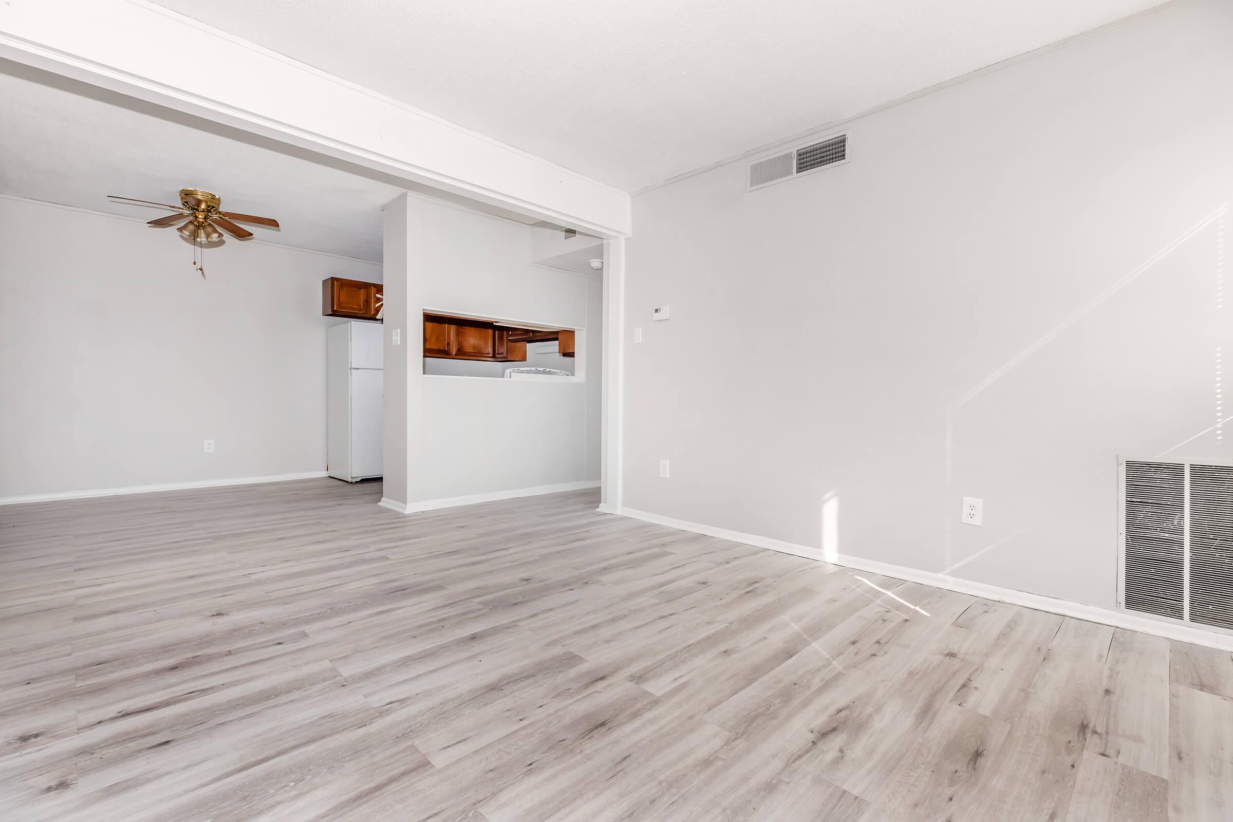 a room with a wooden floor