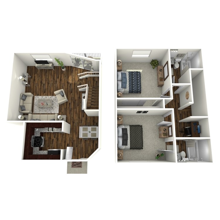 Floor plan image of 2 Story Townhouse