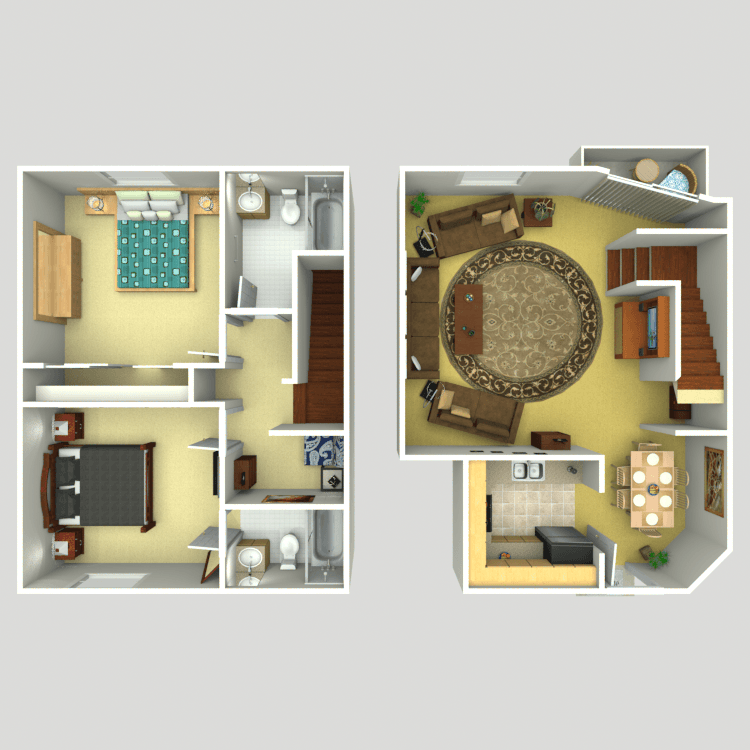 Floor plan image of 2 Story Townhouse