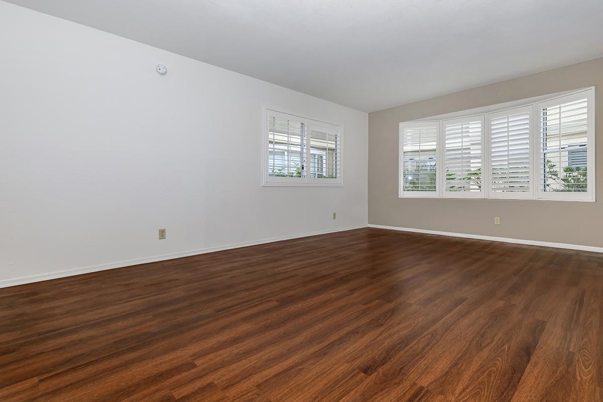 a room with a wood floor