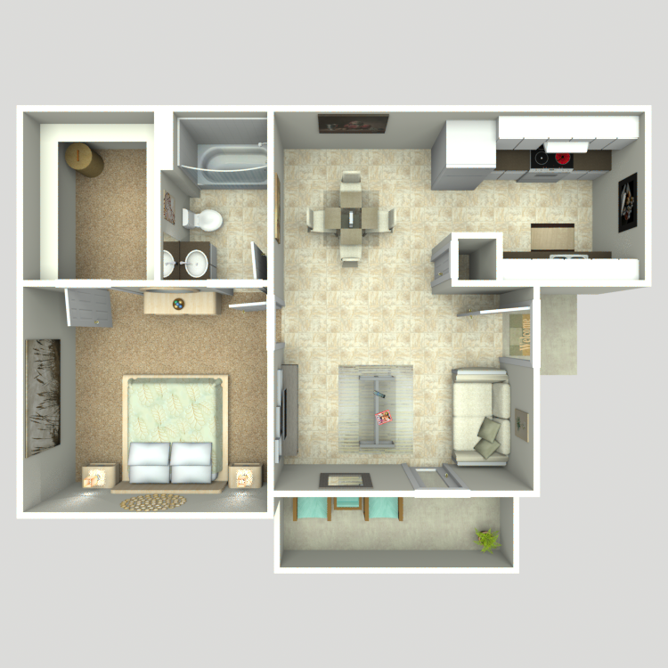 Floor plan image of 1A