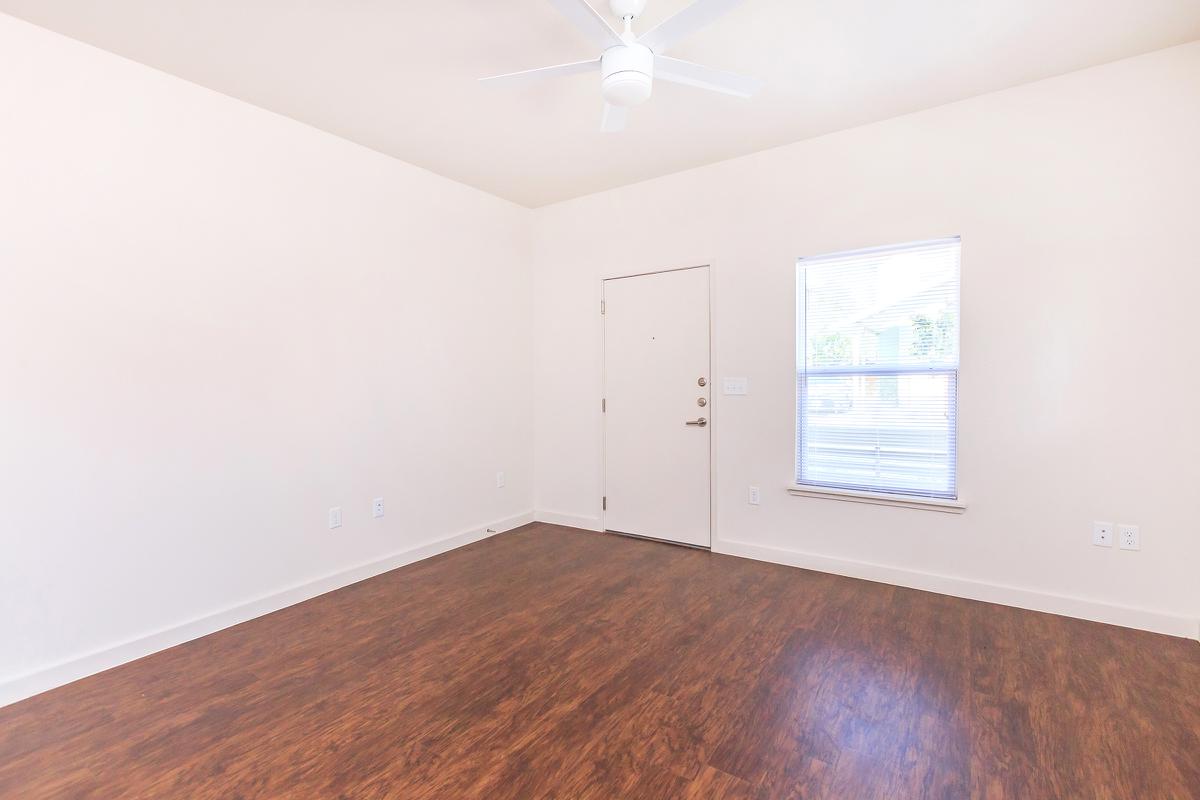 a room with a wood floor