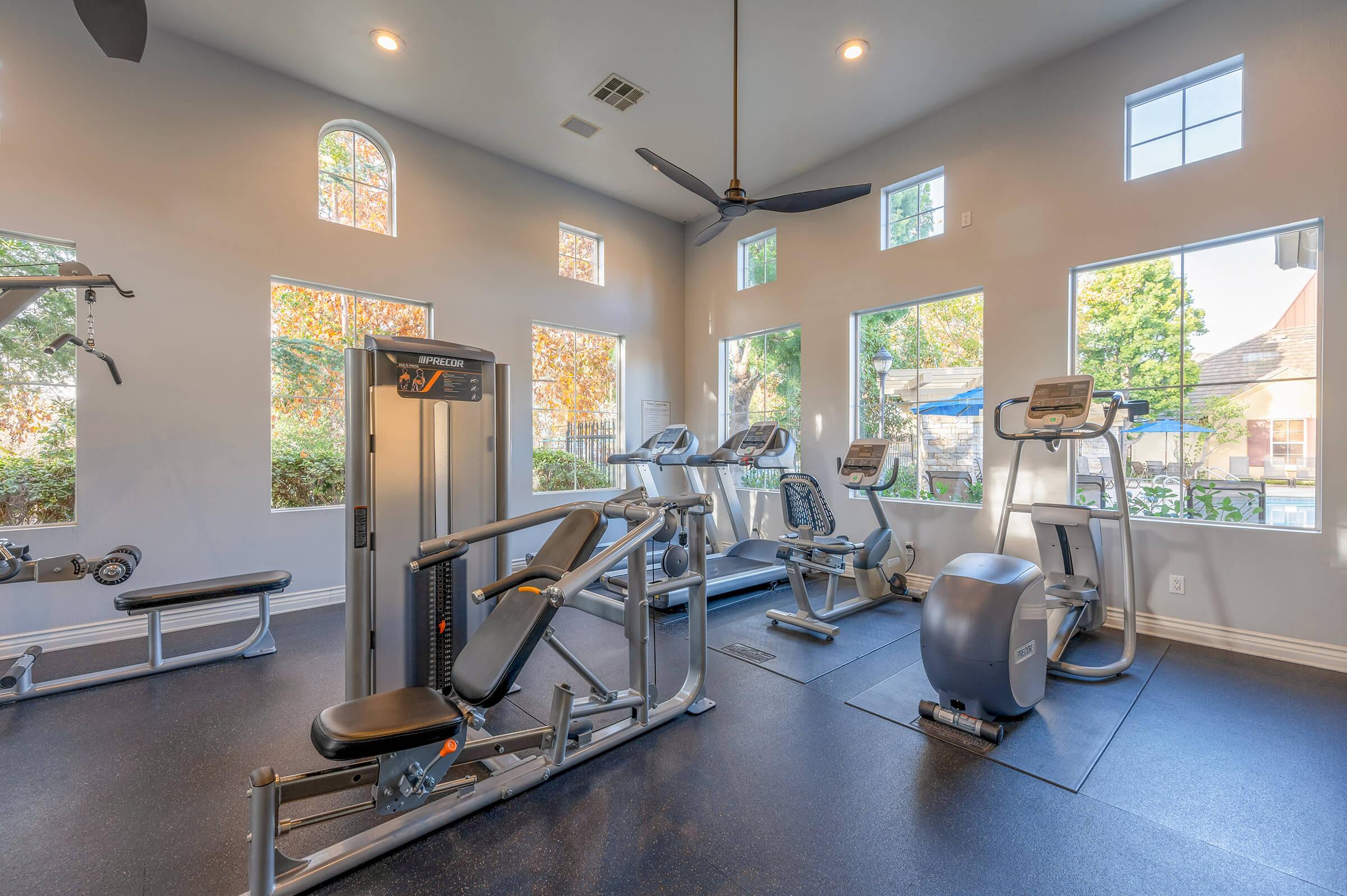 Fitness center at Laurel Terrace Apartment Homes