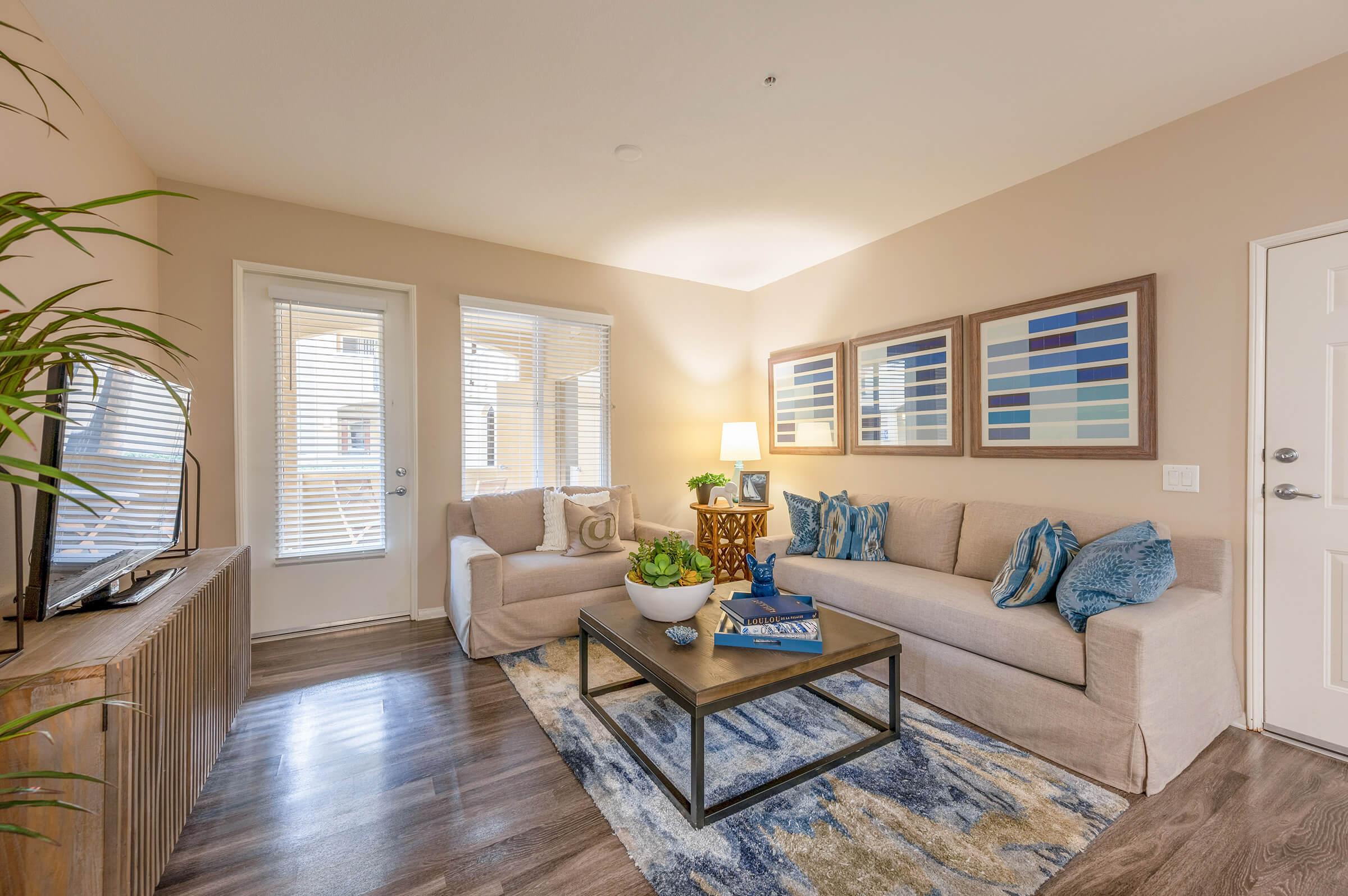 Laurel Terrace Apartment Homes provides hardwood style flooring