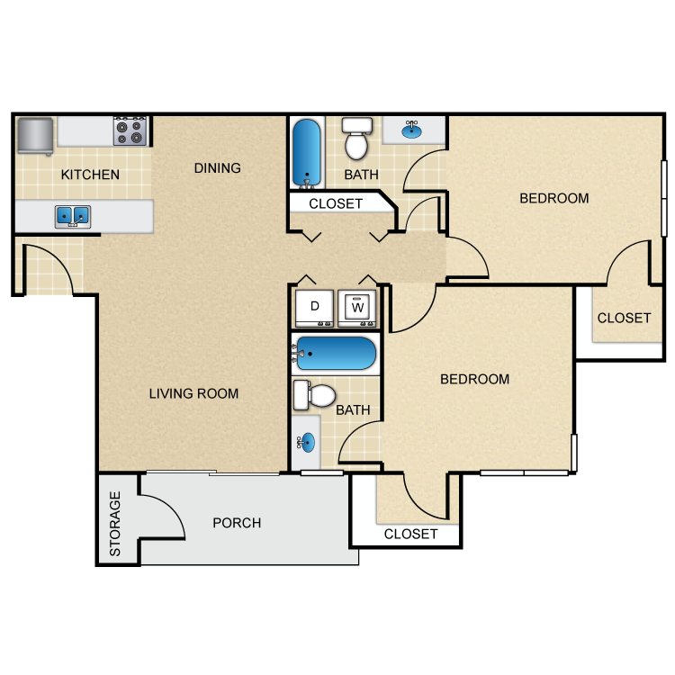 Floor plan image of 2A - Tax Credit