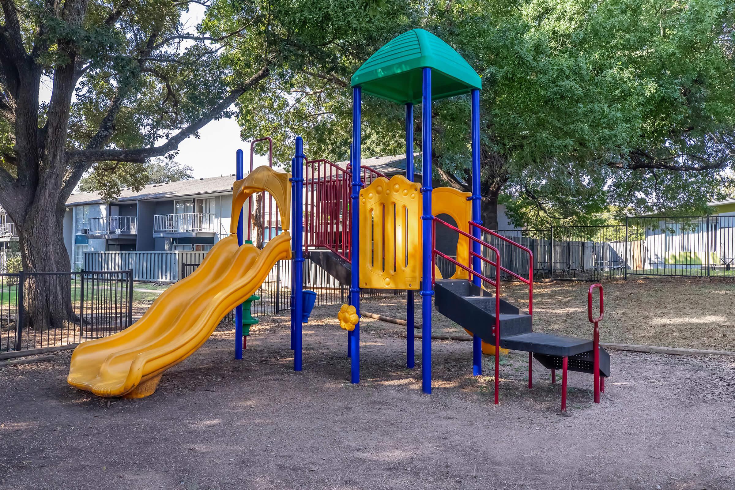 a playground in a park