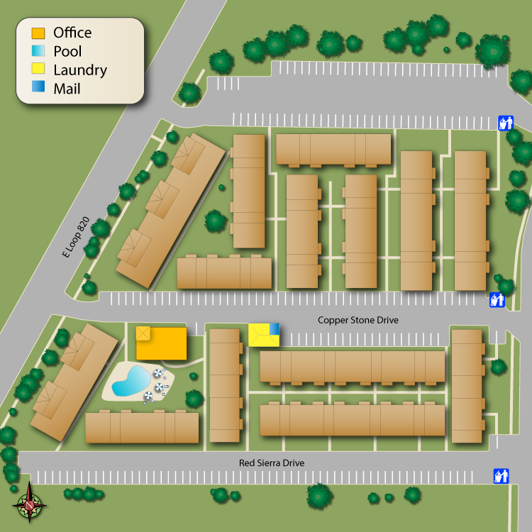 We make every effort to make our website accessible to anybody, especially those with disabilities. If you have question in terms of the relative location of an amenity or apartment home, please give us a call.