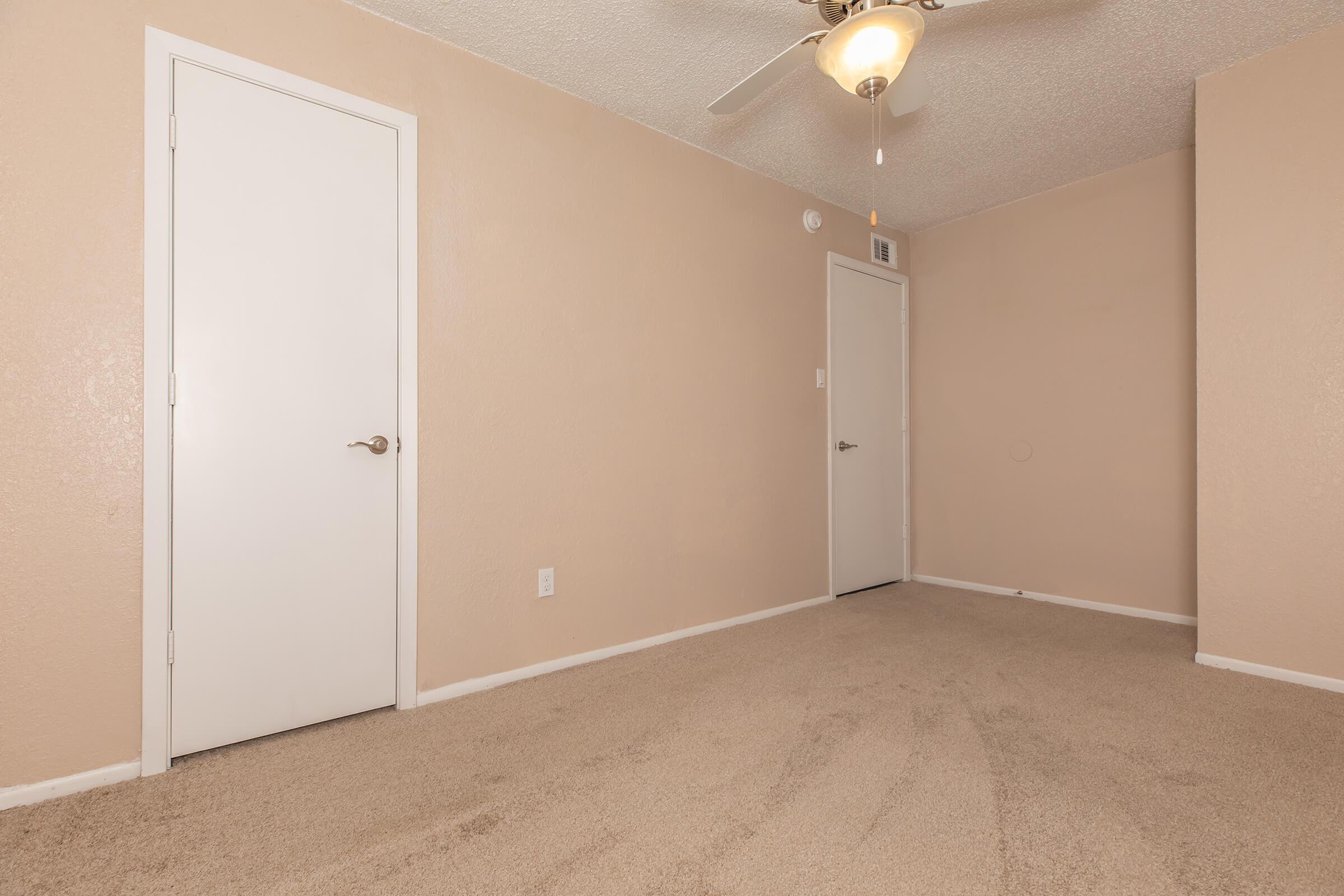 a close up of an empty room