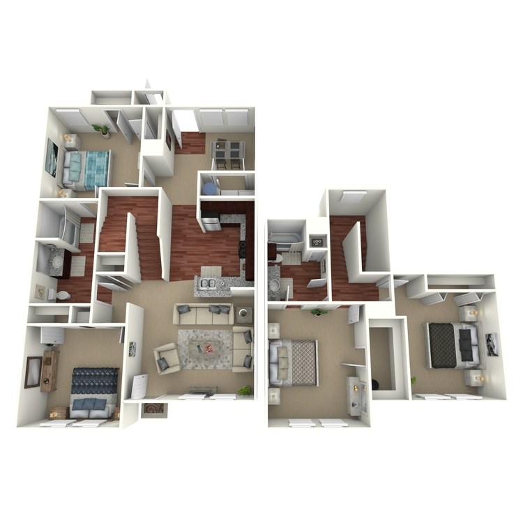 Floor plan image of 4 Bed 2 BathA