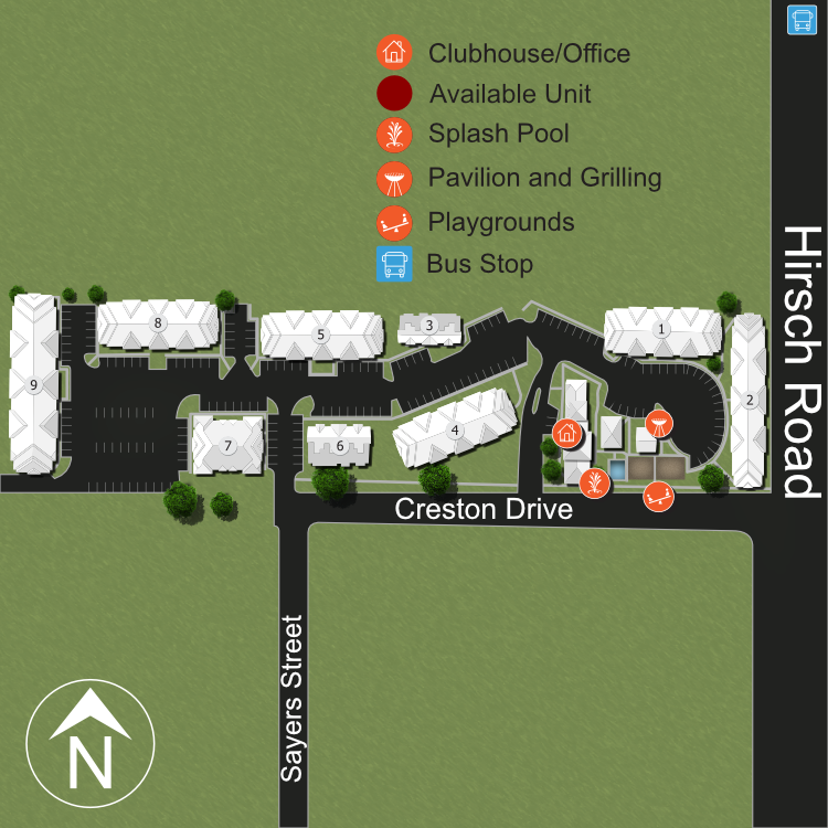 We make every effort to make our website accessible to anybody, especially those with disabilities. If you have question in terms of the relative location of an amenity or apartment home, please give us a call.