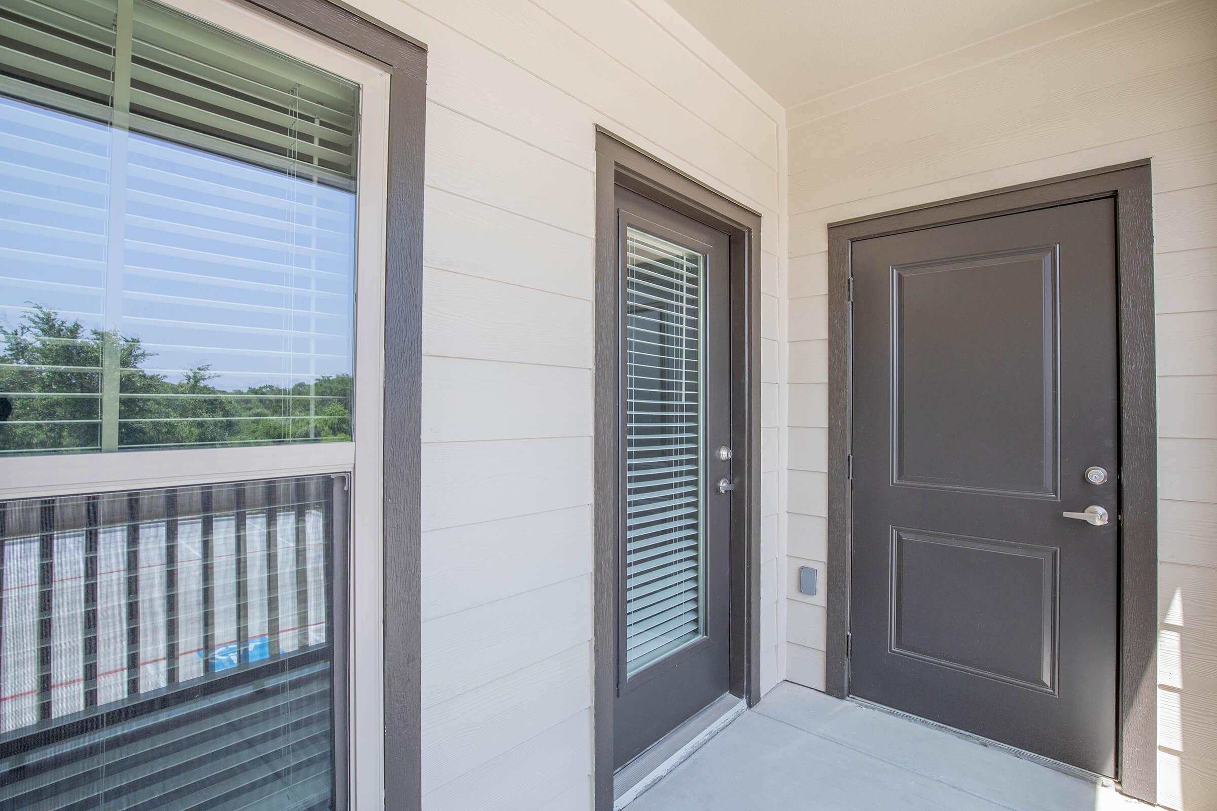 a door with a window