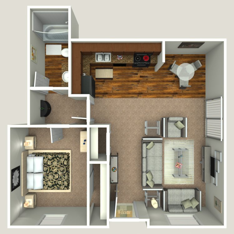 Floor plan image of Hickory