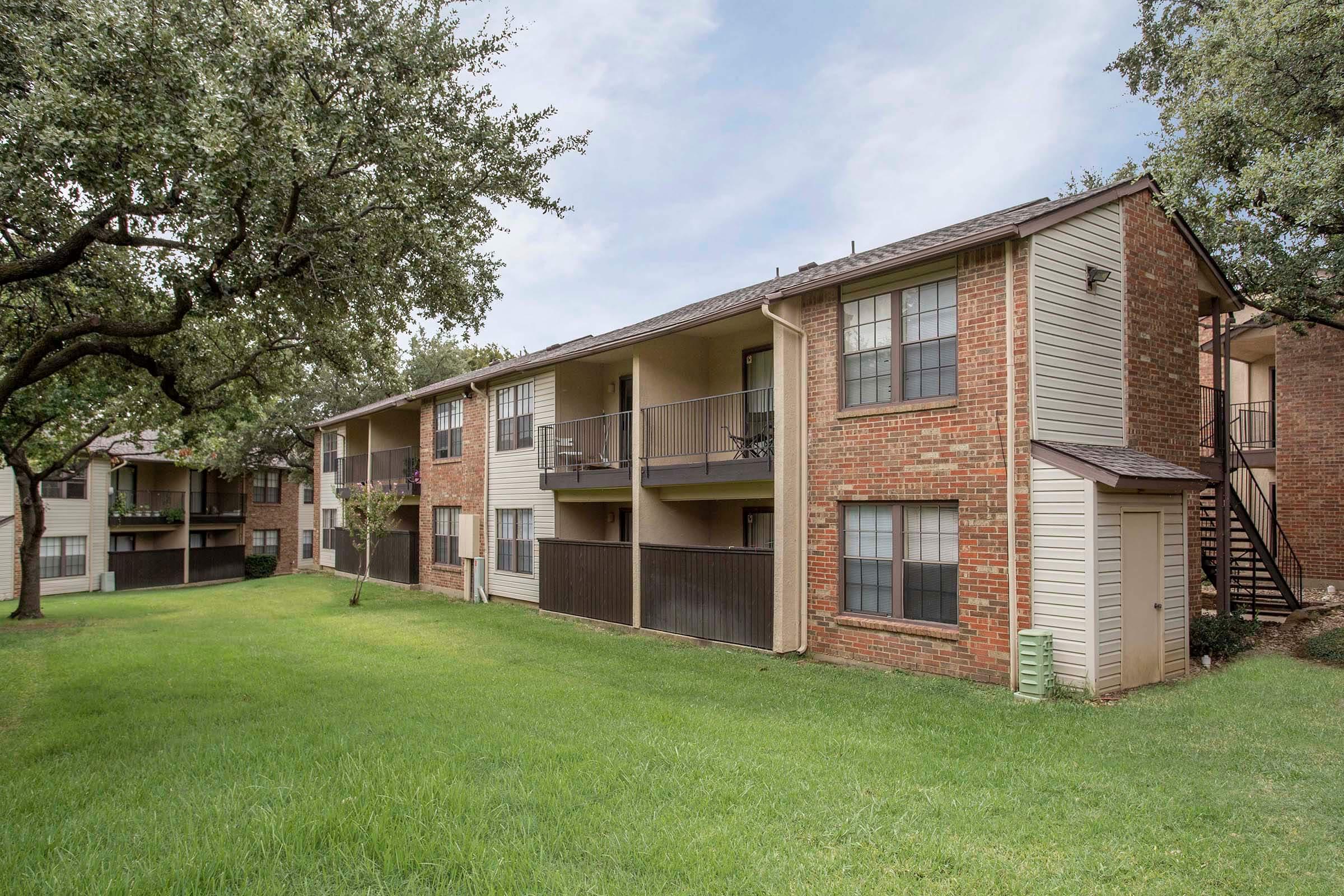 APARTMENT BALCONY OR PATIO AT THE AYVA IN IRVING, TEXAS