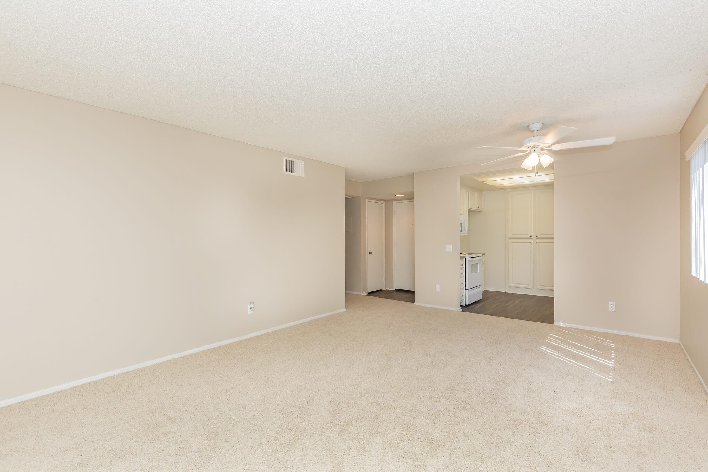 Carpeted living room