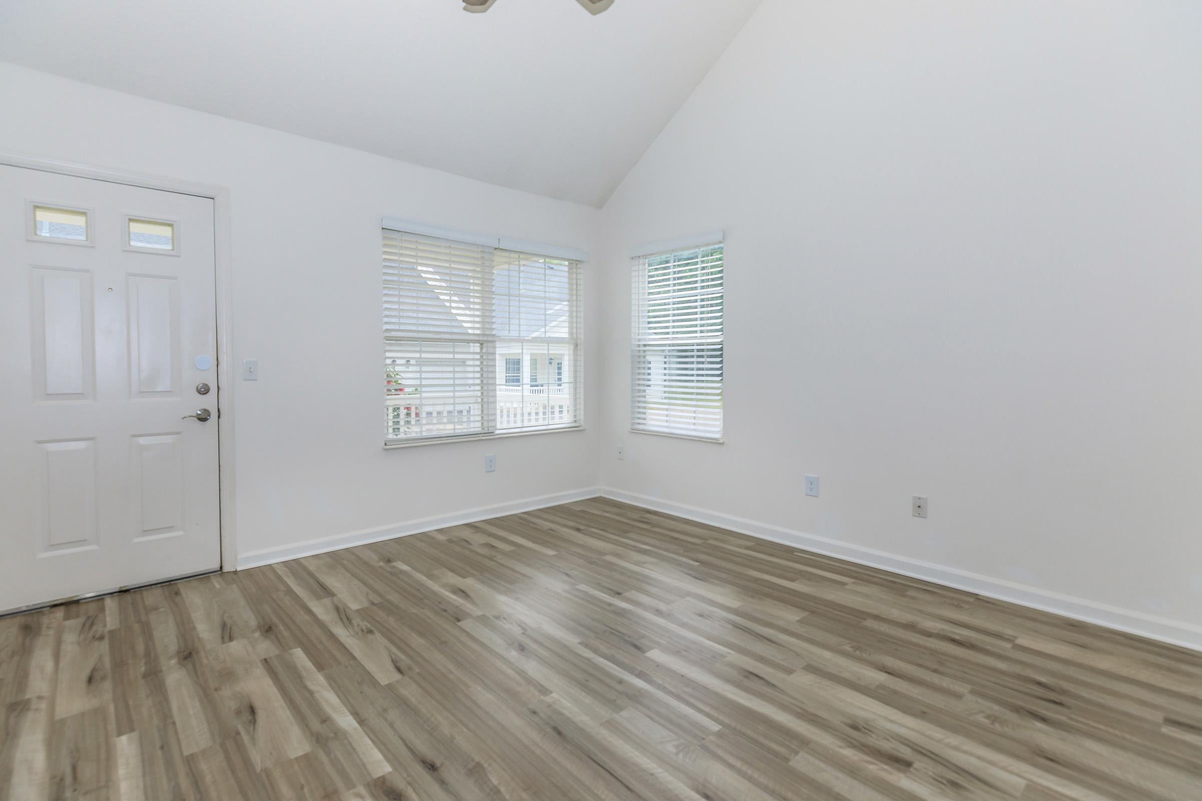 a room with a wooden floor