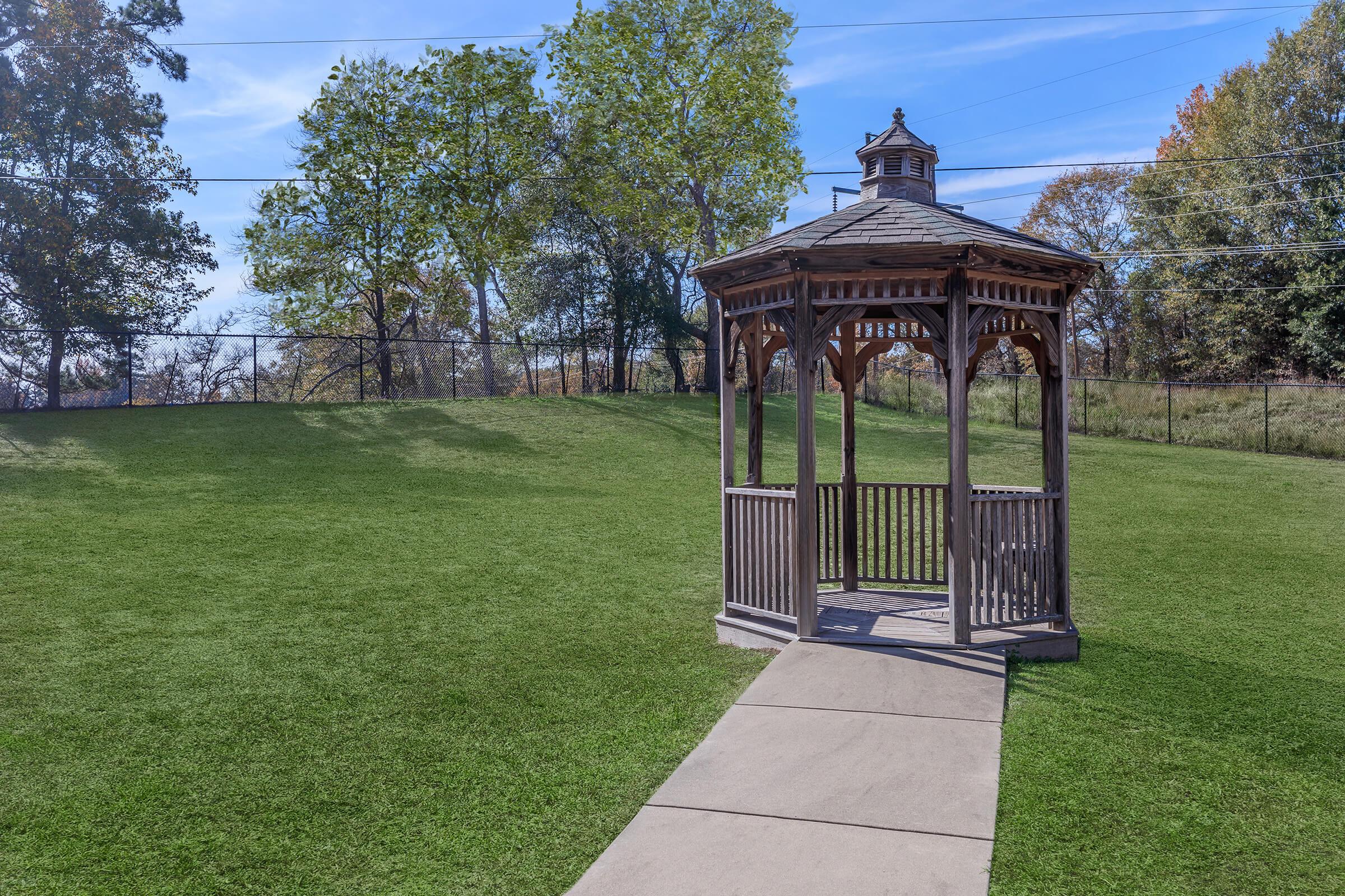 a bench in a park