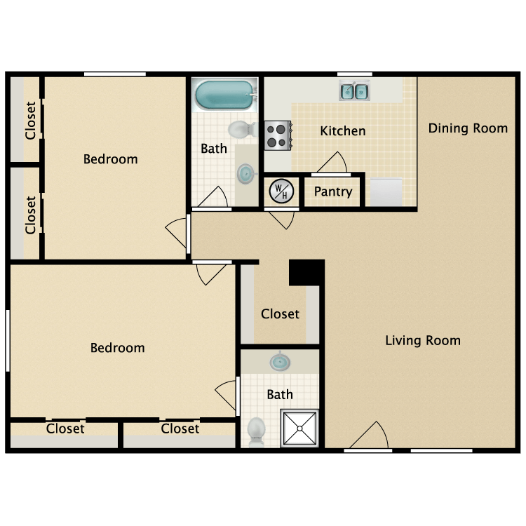 Floor plan image of B