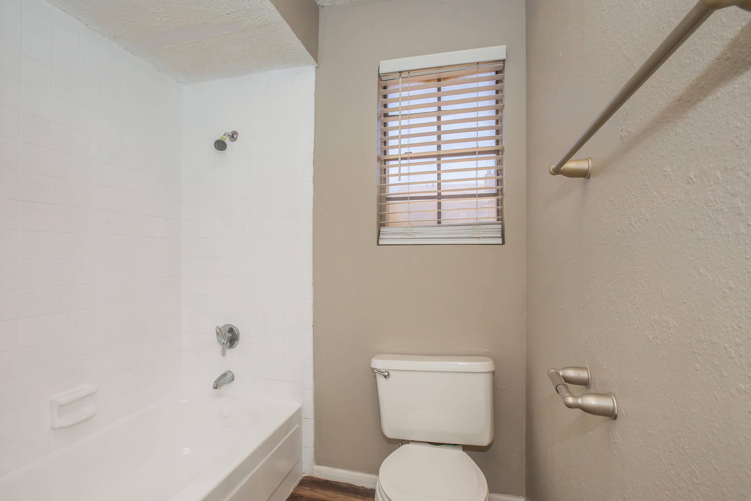 a view of the shower and sink