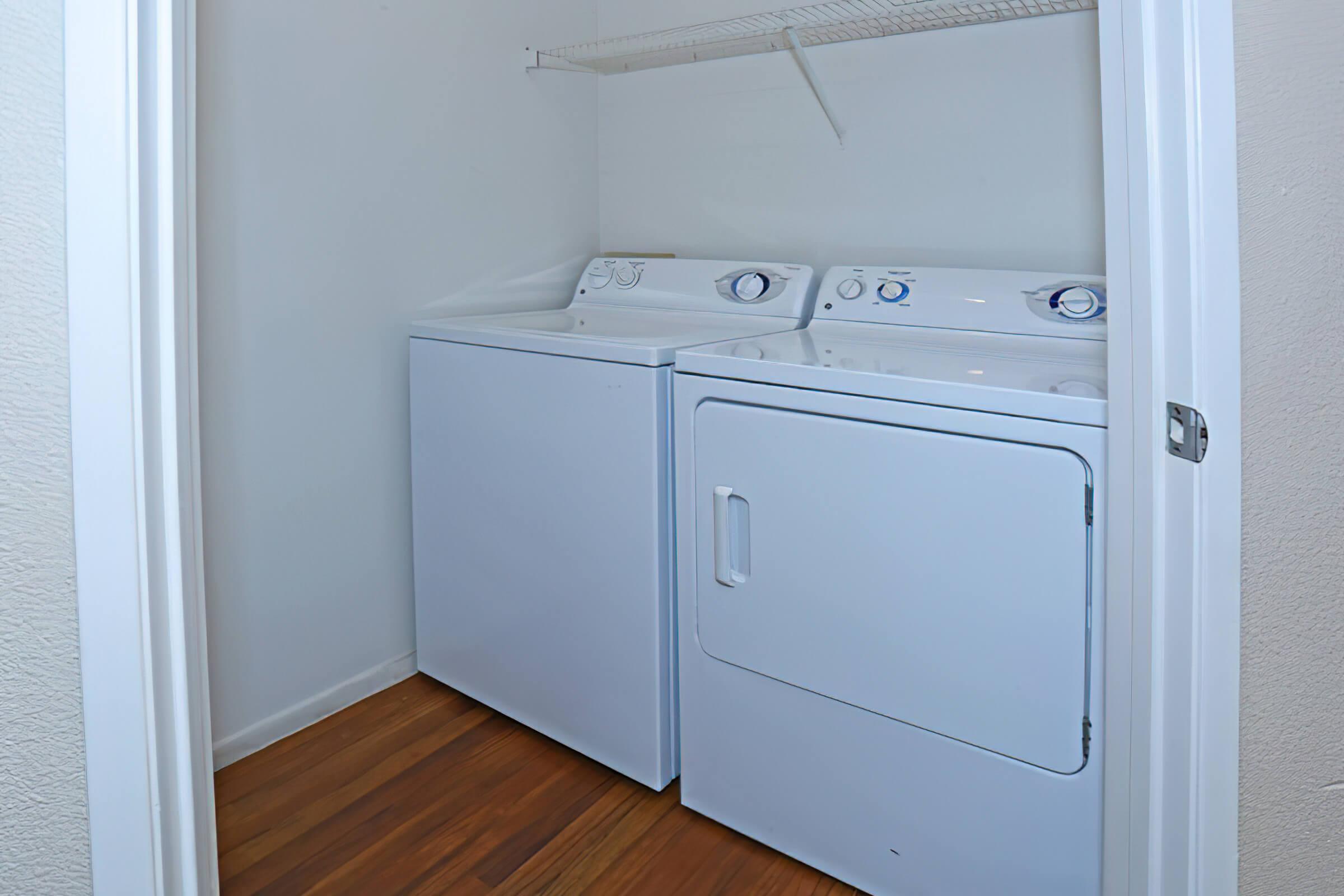 YOUR OWN WASHER AND DRYER