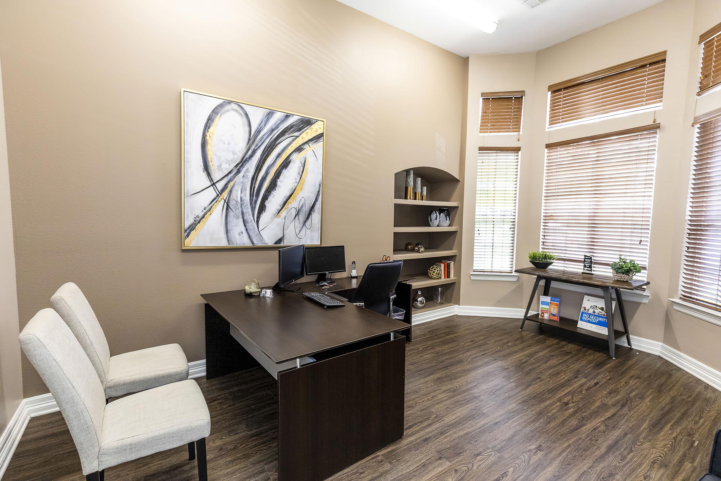 a living room next to a window