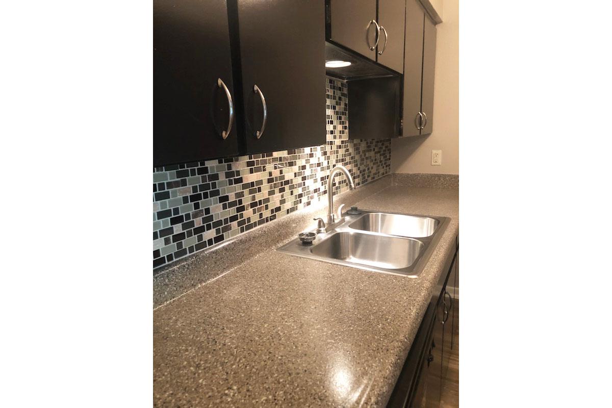 a close up of a sink