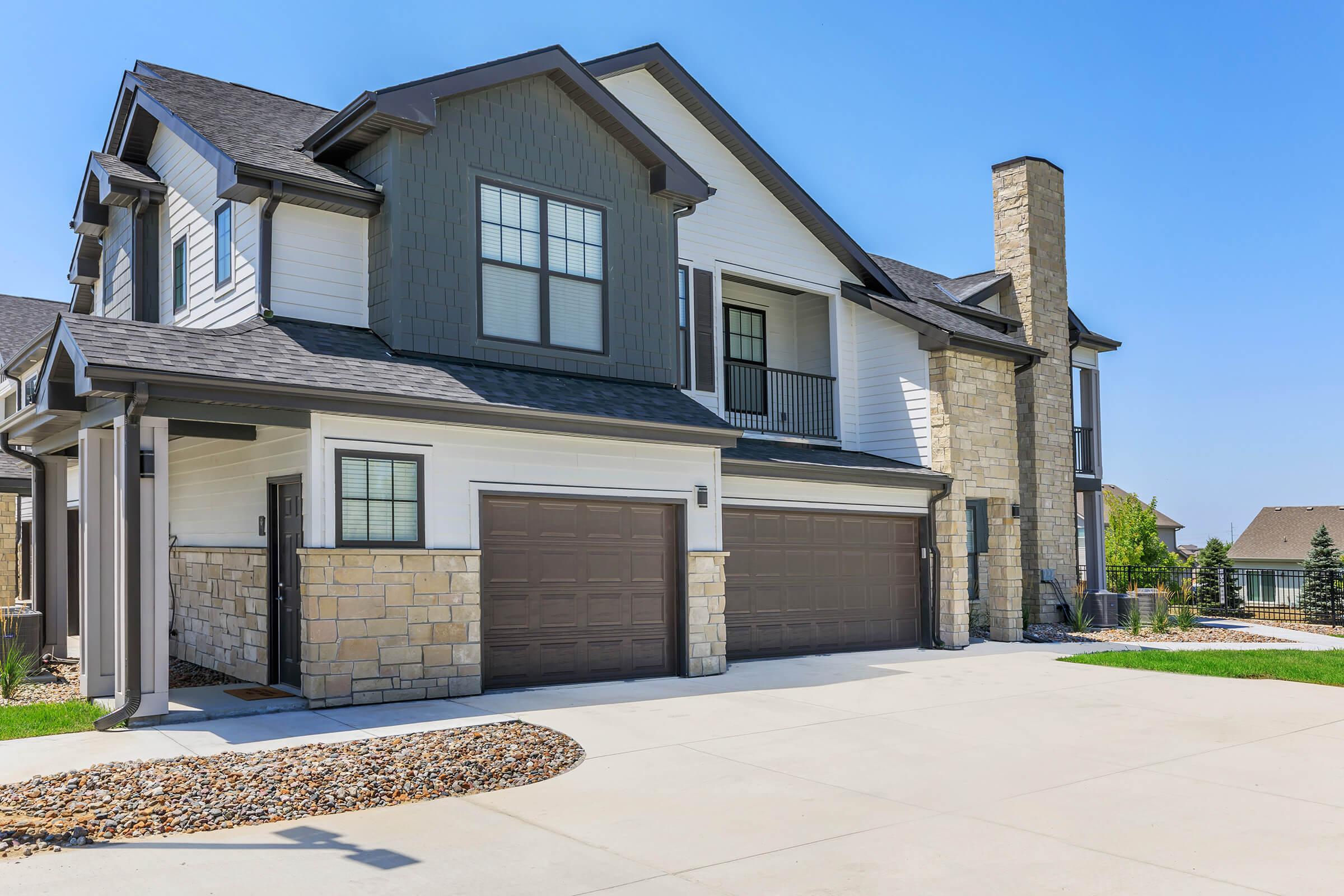 a large stone house