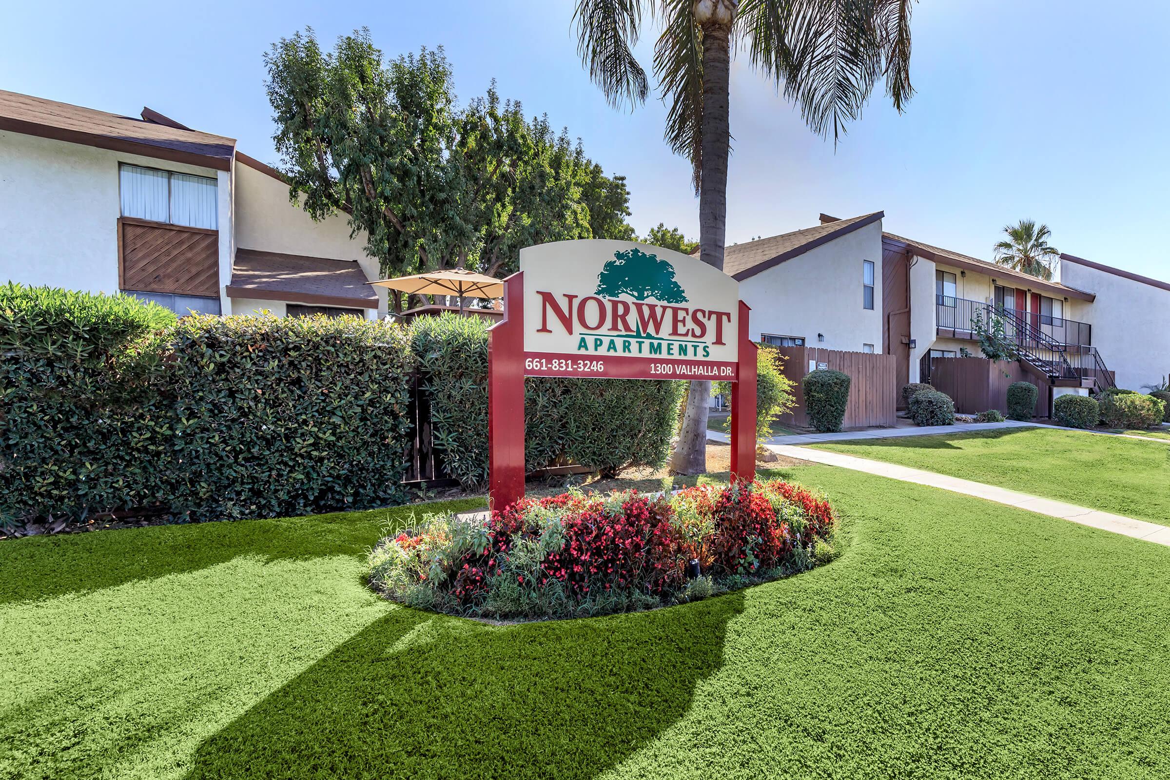 a large lawn in front of a building