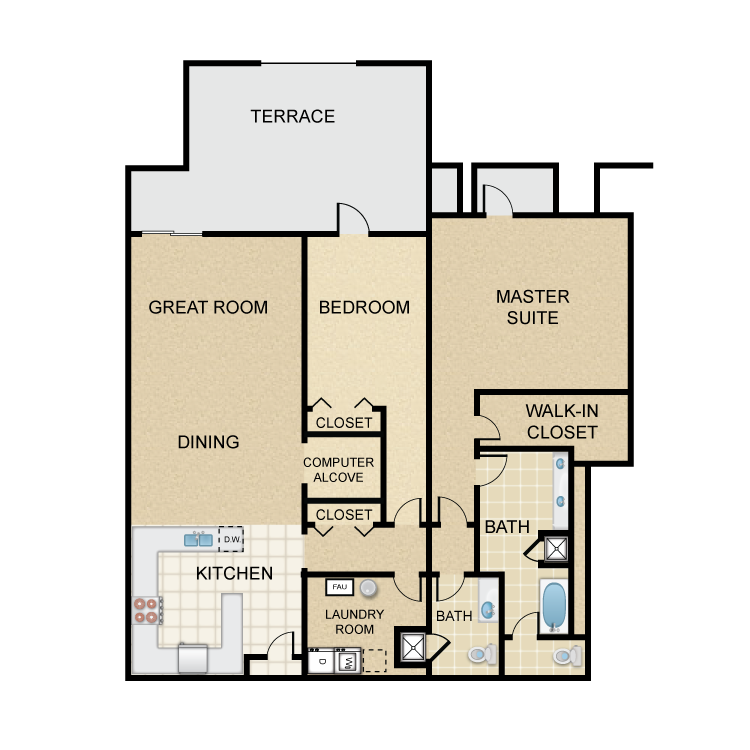Floor plan image of Burlingame
