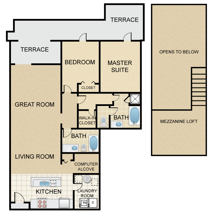 Floor plan image of Newbury Villa