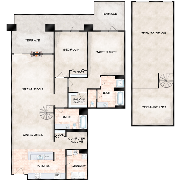 Newbury Villa floor plan image