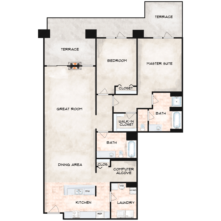 Newbury floor plan image