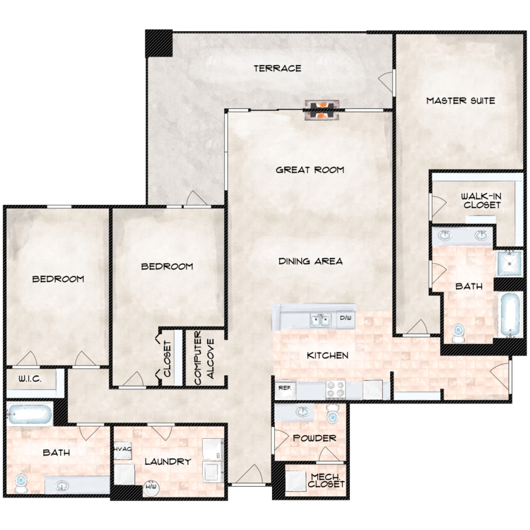 Rockridge floor plan image