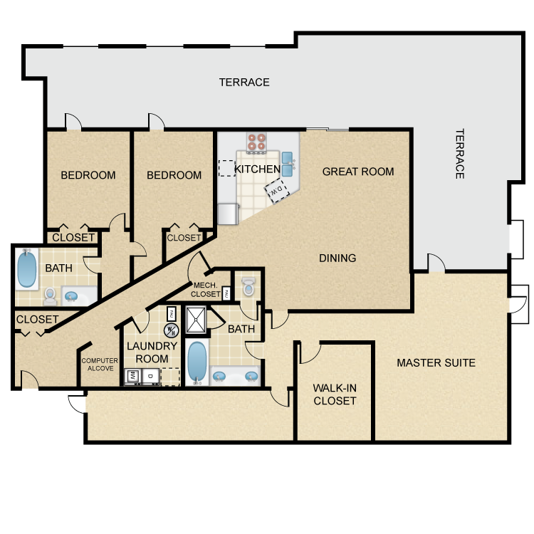 Floor plan image of Potrero
