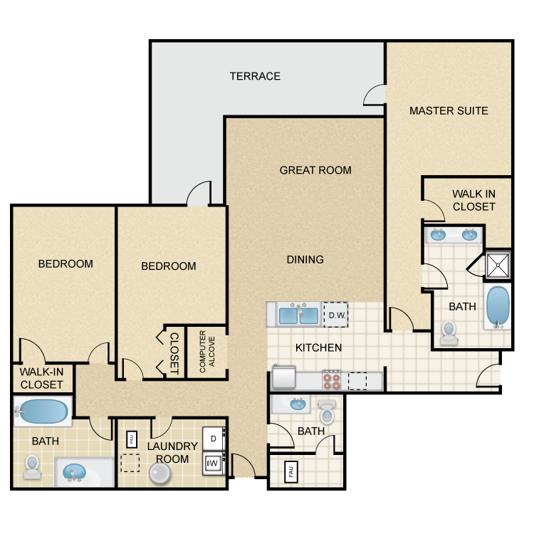 Floor plan image of Rockridge
